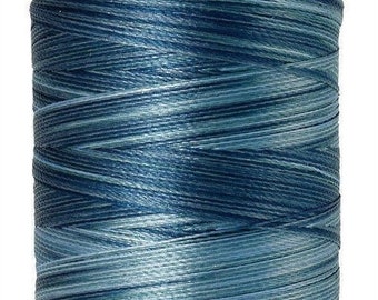 Mettler Variegated Polyester Thread: Indigo Blues, 875 yds