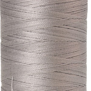 Cotton Thread - Mettler Silk-Finish 50 wt All Purpose Solid Cotton Thread 9104-0331 Ash Mist - Quilting Thread - Sewing Thread