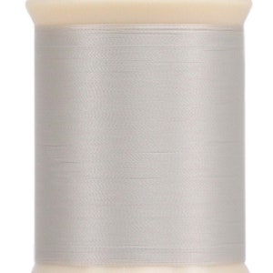 100wt Silver MicroQuilter Poly Thread for Invisible Applique & Detail Quilting | 800yd Spool