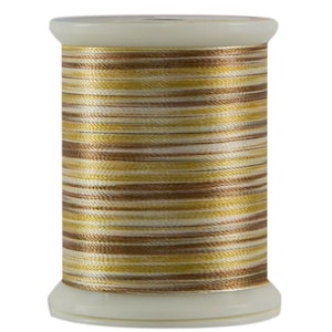 Fil de polyester trilobé panaché - Fil à courtepointe et à coudre empreintes de dinosaures - Haute brillance 500 m -