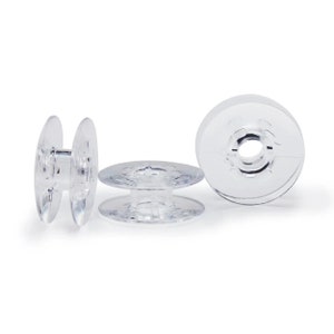 Class L Clear Sewing Bobbin Spools - 12 Pack