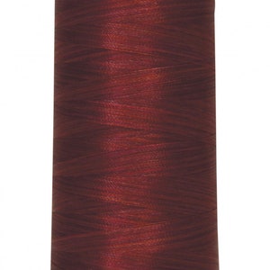 Polyester Thread -Fantastico - Variegated Trilobal -  2000 yd Cone  - Brick Red -5104 - Quilting Thread -Sewing Thread