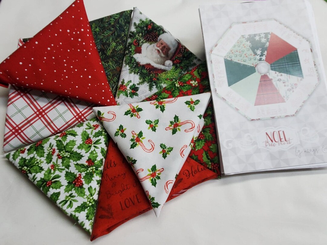 Christmas Tree Skirt Fabric Kit noel Tree Skirt Patternmeags and Me