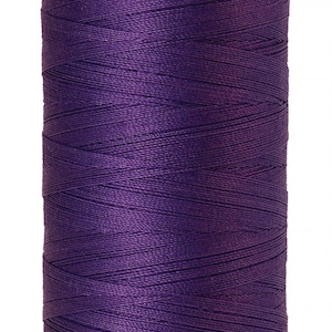 Cotton Thread - Mettler Silk-Finish 50 wt All Purpose Solid Cotton Thread 9104-0030 Iris Blue - Quilting Thread Sewing Thread