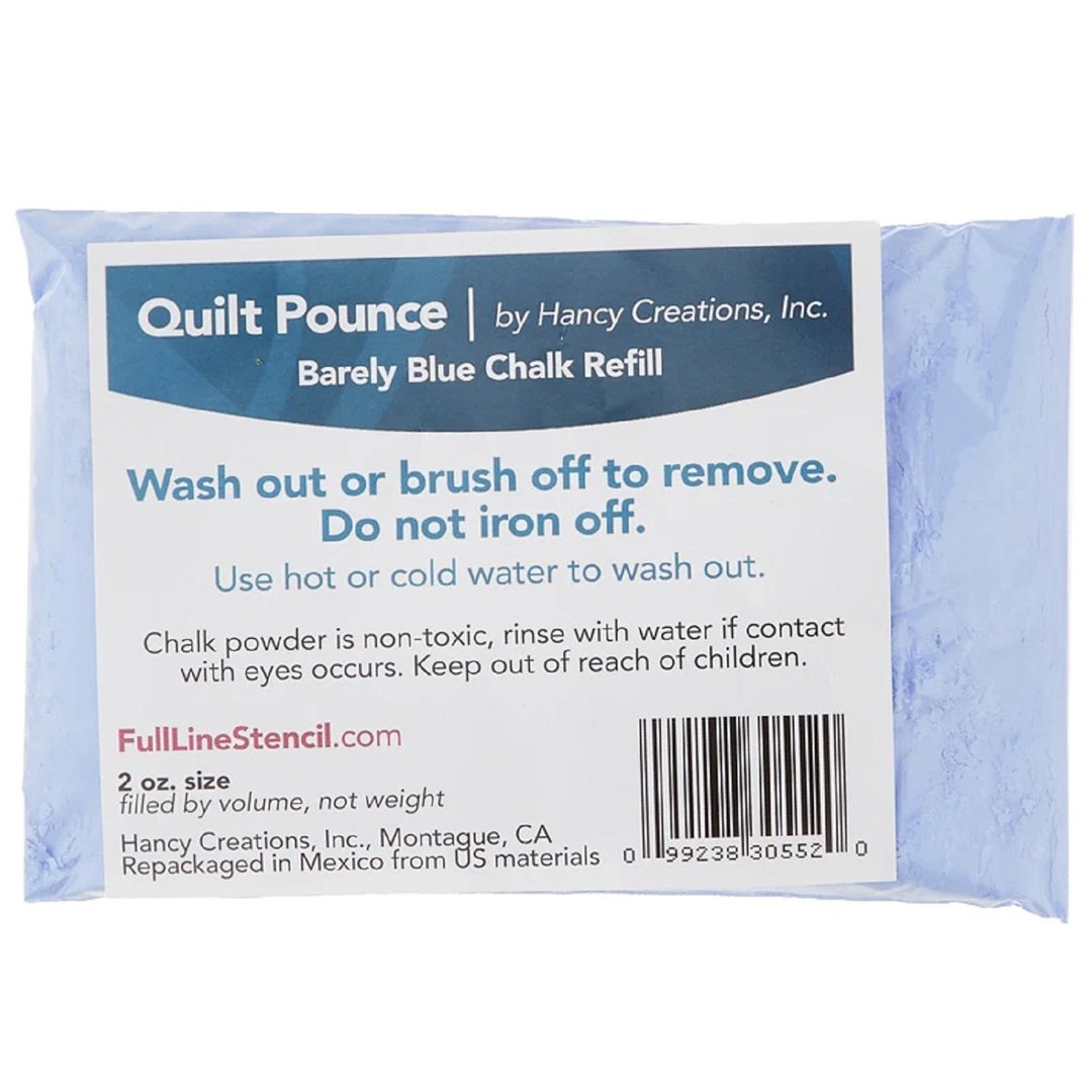 Quilt Stencil Chalk pounce Chalk Powder Refill Barely Blue Marking
