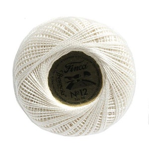 Cotton Embroidery Floss - Presencia Finca Perle Embroidery Cotton - Ecru Color Size 12 -3000