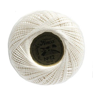 Cotton Embroidery Floss - Presencia Finca Perle Embroidery Cotton - Ecru Color Size 12 -3000