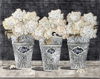 Blumen Applikation Muster - Blooms of Inspiration - Bucket of Blooms Muster # BI-HOME - McKenna Rayan Pattern