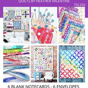 Heather Valentine Quilting Cards 6 Pack TSL202 - Quilten, Naaien Notitiekaarten