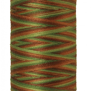 Cotton Thread - Mettler Silk-Finish 50 wt Variegated Cotton Quilting Thread- Sewing Thread 500 yds - Forest Land # 9085-9822