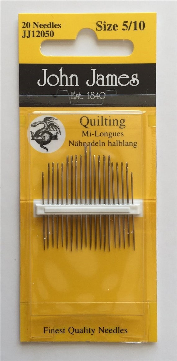 John James Quilting Needles, Size 5-10, 20/Pkg