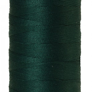 Cotton Thread - Mettler Silk-Finish 40 wt Solid Cotton Quilting Thread - Sewing Thread 500 yds Swamp 9135-0757