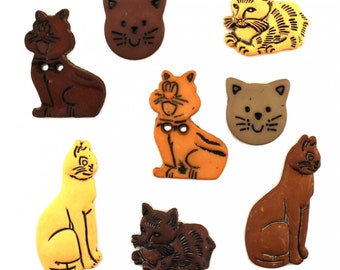 Pets Button Pack Cat Crazy # BG4434 Buttons Galore- Sewing - Embellishment - Pet Buttons