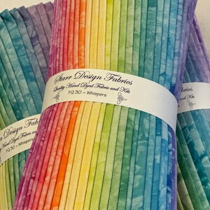 Fat Quarter Bundle - Starr Designs Whispers 30 Pack - Hand Dyed Cotton Quilt Fabric