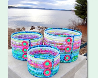 Camden Fabric Bowls Pattern - Aunties Two Patterns (PDF Pattern)