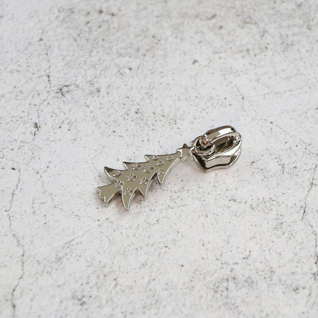 Zipper Pulls christmas Tree Pulls sallie Tomato Four Pack Pulls Bag Hardware Choose Finish Etsy