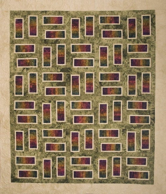 Quilt Kit -Starr Designs Handgefärbter Baumwollstoff Quilt Kit