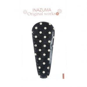 Scissor Sheath - Leatherlike Polka Dot Embroidery Scissors SHEATH Case # EMA-2 - Choose Black - Pink - Blue - Emmacreation