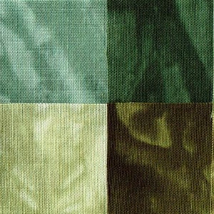 Green Fat Quarters Fabric - Hand Dyed Cotton Fabrics Starr Design 12 Pack Shades of Green Quilting Sewing Crafting