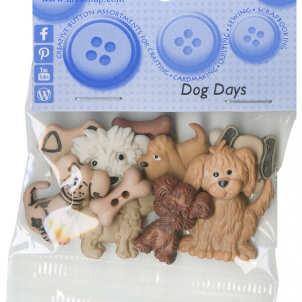Dog Buttons Etsy