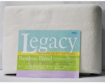 Bamboo Cotton Quilt Batting Roll: Legacy Blend, 9 Yard Mini Roll