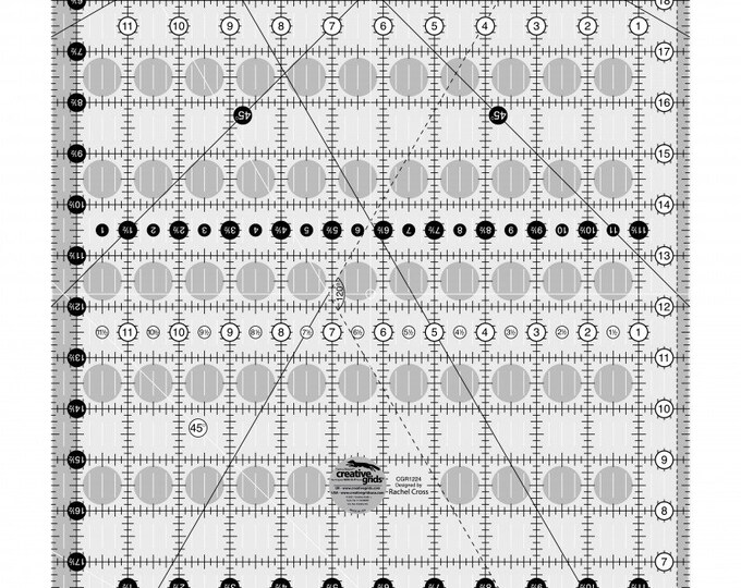 Creative Grids Quilt Ruler 12-1/2in X 24-1/2in # CGR1224 - the Big Easy ...