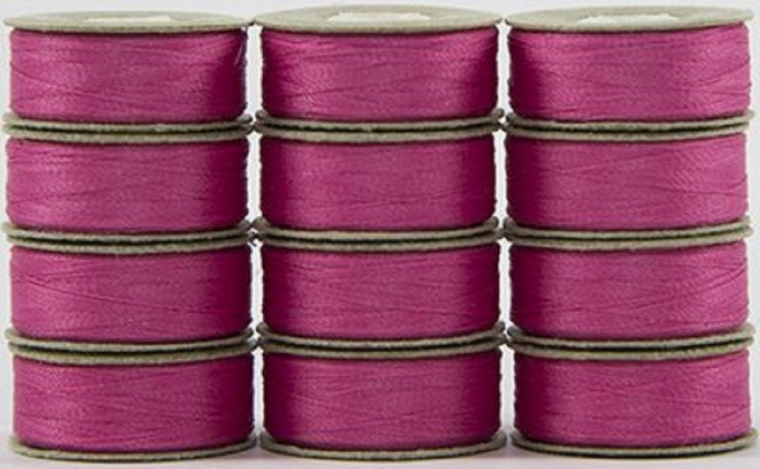Pink Thread Bobbin Pink Polyester Bobbins: Pre-filled L-style, 60wt, 12 Pack - Etsy