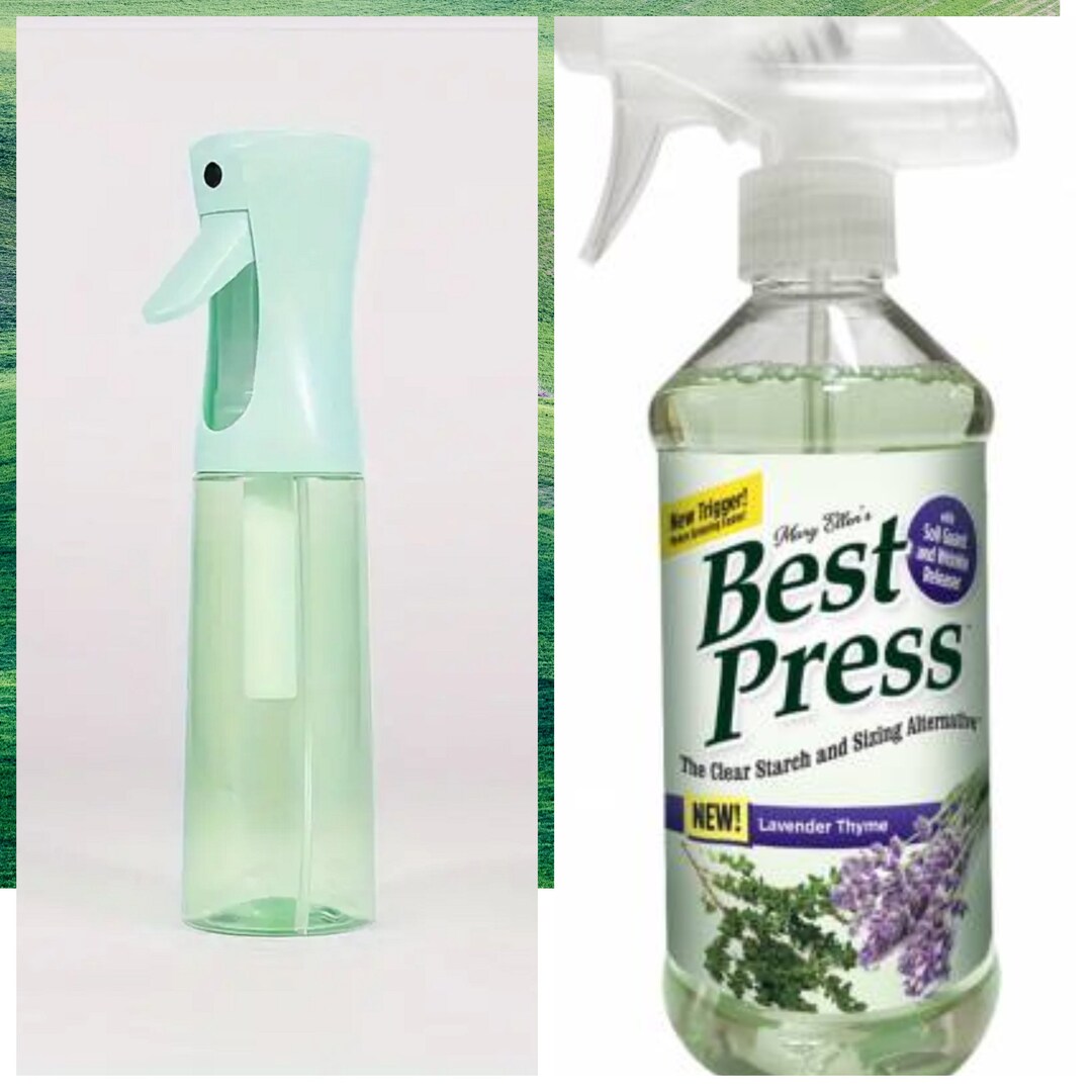 Pressing Spray Duo Continuous Spray Bottle and Best Press Spray Lavendar Thyme 16 Oz 60063
