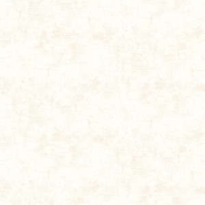 May include: Off-white textured wallpaper with a distressed, aged appearance. The surface has subtle variations in tone, creating a vintage or rustic aesthetic. The design features a mottled effect with light beige and cream hues.