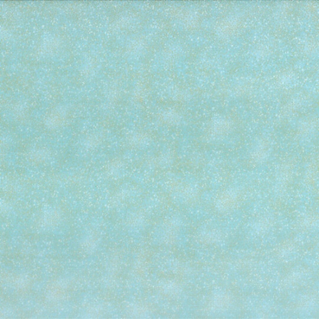 Cotton Fabric Hoffman Brilliant Blenders Spa W/gold Metallic G8555450G