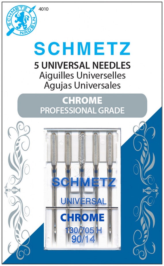 Chrome Embroidery Schmetz Needle 5 ct, Size 90/14 - 1 Package Chrome Embroidery Schmetz Needle 5 ct, Size 90/14 - 1 Package
