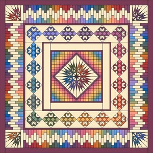 Hand Dyed Cotton Fabric Quilt Kit: Starr Designs Hope Queen Size