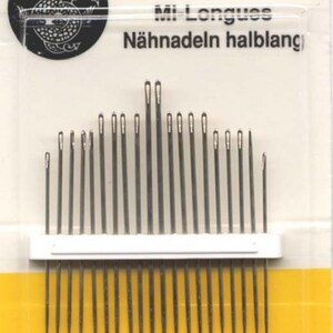 Embroidery Needles John James Embroidery Needles Size 7, 10, 3/9 John James  Needles Sewing Needles Needlepoint Needles Crewel Needles 