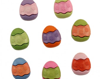 Egg Hunt Buttons: Buttons Galore Spring Embellishments (9 pc)