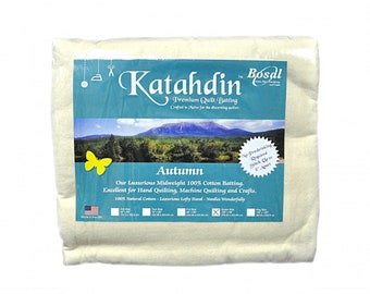 Queen Size Quilt Batting: Katahdin 100% Cotton (108x96 in)
