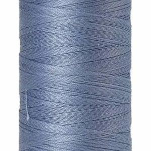 Cotton Thread - Mettler Silk-Finish 50 wt All Purpose Solid Cotton Thread 9135-0350 Summer Sky - Quilting Thread - Sewing Thread