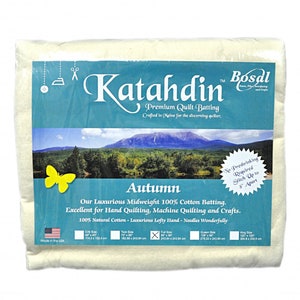 Double Size Quilt Batting - Full Size Cotton Batting - Katahdin 100% Cotton batting - 96 in x 96 in - Quilting - Crafting-FREE US SHIPPING!