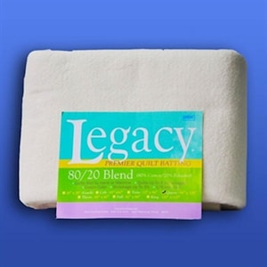 Mini Roll Quilt Batting - Cotton Polyester Blend (80% cotton - 20 poly) Batting- Mini Roll -Legacy -9 yds  x 96 in - FREE US Shipping!