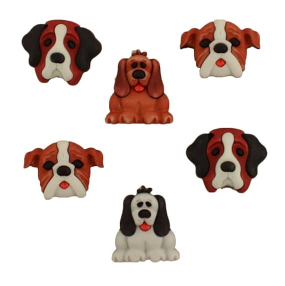 Dog Buttons Dog Daze PP102 Buttons Galore Sewing Embellishment Buttons Etsy