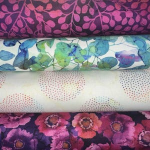 Dragonfly Dance Northcott Fabric - Yards Bundle-  4 Pack Dragonfly Dance Quilt Fabric- Sewing Fabric