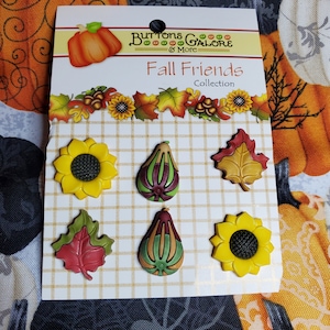 Autumn Splendor # BGFA104 Fall Friends Buttons Galore - Sewing - Embellishment - Buttons