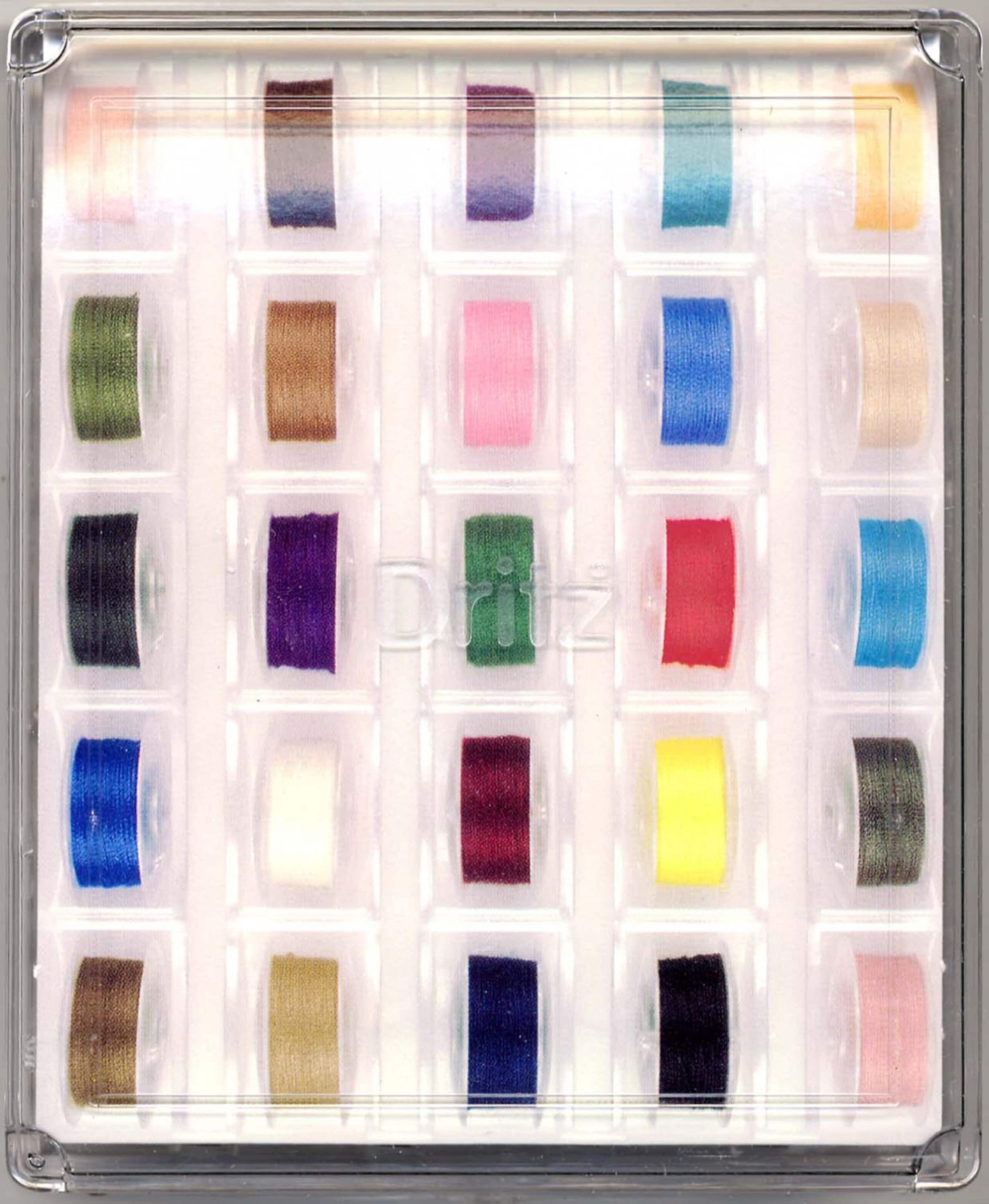 Dritz Unfilled Bobbin Box # 507 - Bobbin Storage - Sewing Bobbin Storage Box