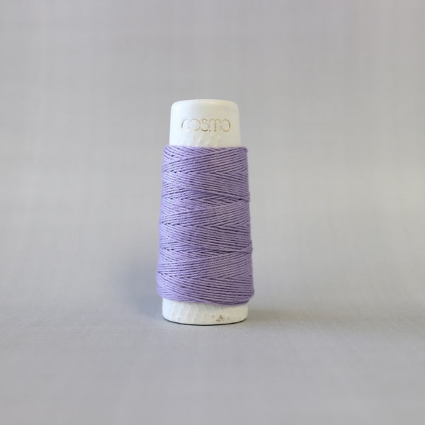Cosmo Hidamari Sashiko Solid Thread 30 Meters Lavendar # 88-19  - Embroidery Floss