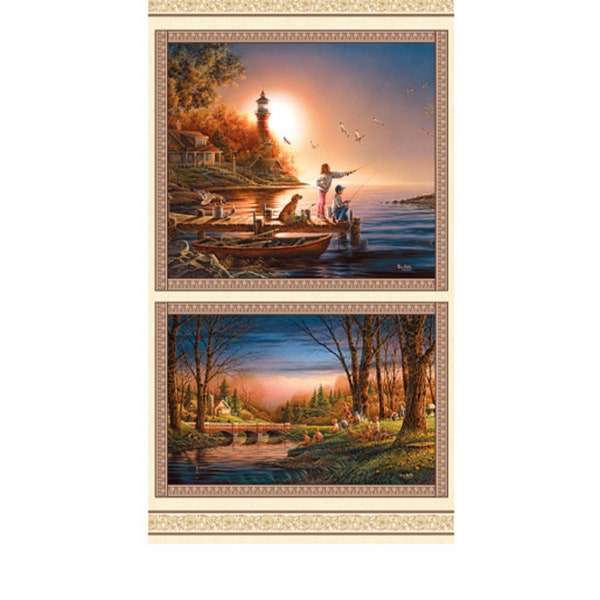 Cotton Fabric Panel Etsy