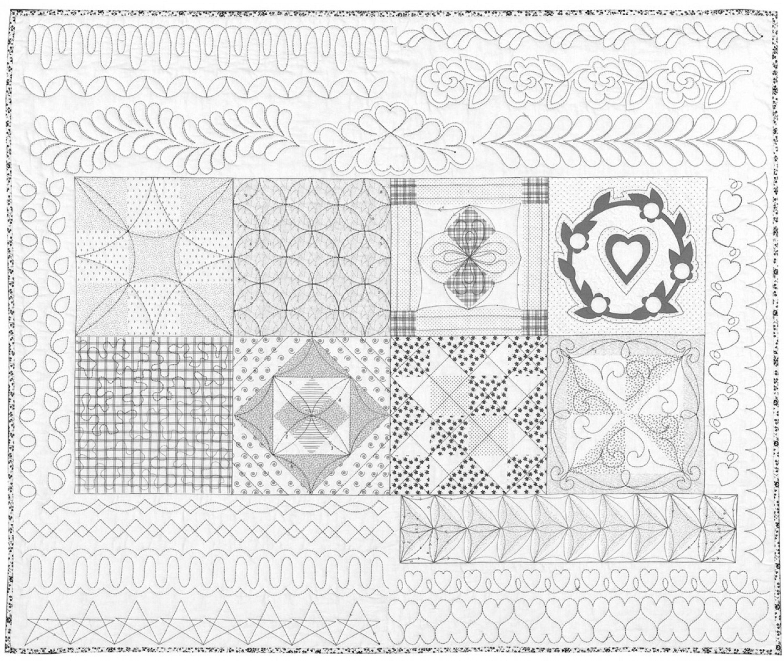 Learn Free Motion Machine Quilting Pattern Pack Download Beginners