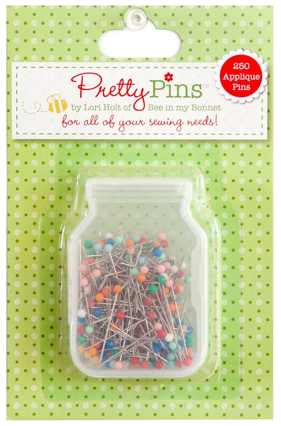 Applique Pins - Pretty Pins by Lori Holt - Applique Pins Box Of 250 #  ST-8644 - Quilting Pins - Sewing Pins