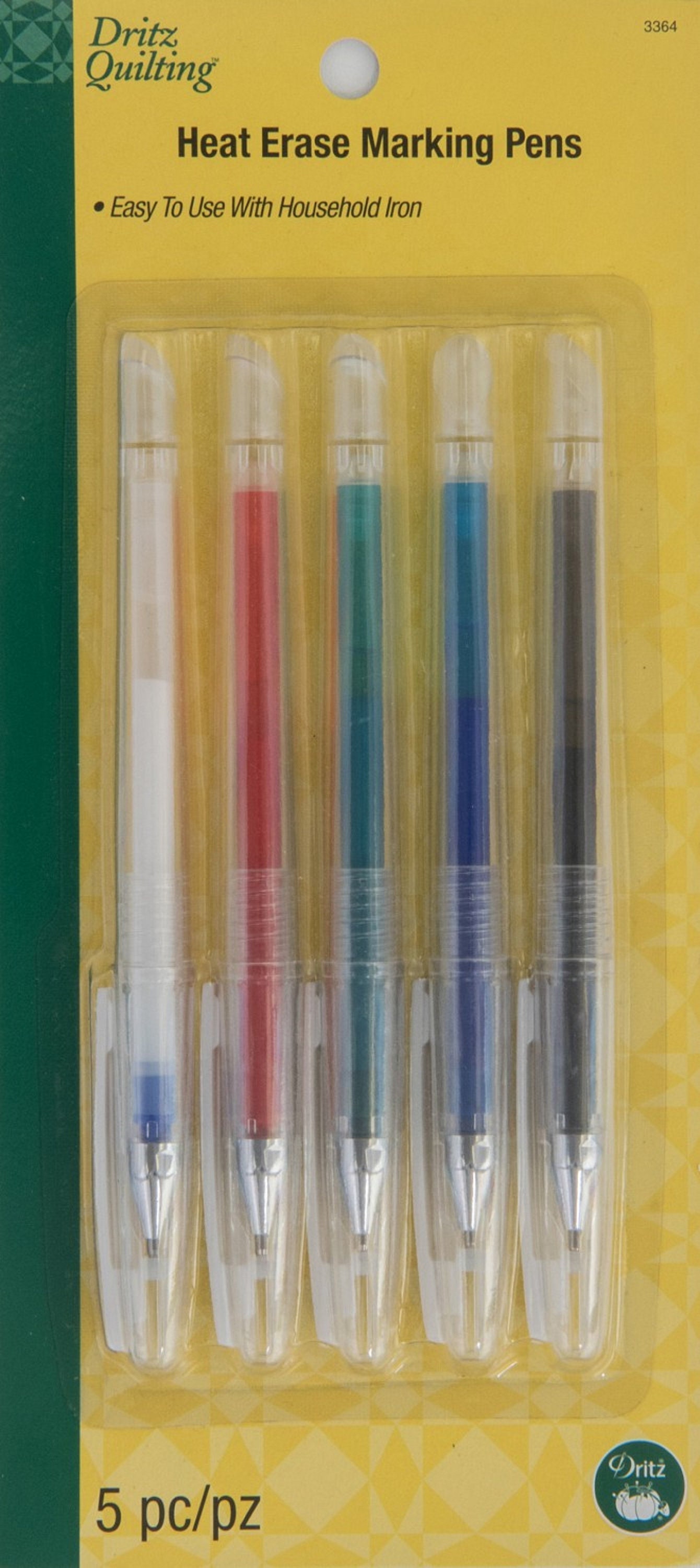 Frixion Pens by Pilot -For marking fabrics - erasable with heat from the  iron - Set of 3 pens, red black blue - bag making, quilting, sewing