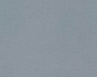 Gray Cotton Fabric -Kona Solids Fog Titanium - R Kaufman Cotton Fabric - Choose Your Cut