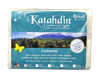 Katahdin Crib Quilt Batting: 100% Cotton, 45x60 in