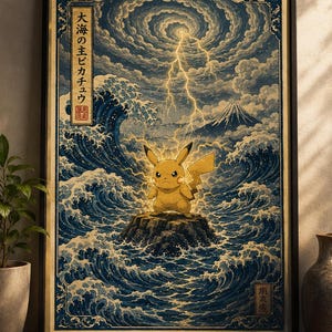 Pikachu japan painting - Etsy 日本